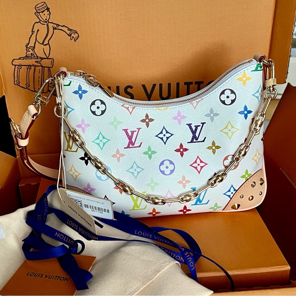 ❌SOLD❌ RARE LV x TM Boulogne PM White Multicolor Bag
